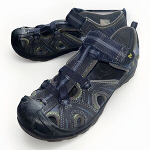 Merrell Hydro Youth Hiking Sandals Size 4W‎ Blue Gray